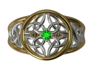 Ring one stone 3D Model