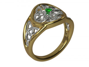 Ring one stone 3Dモデル
