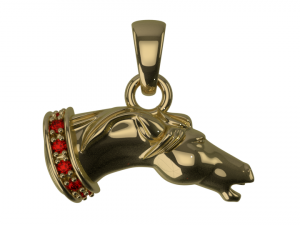 Pendant horse stones 3D Model