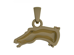 Pendant horse stones 3D Model