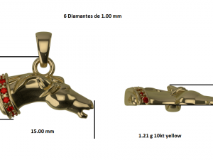 Pendant horse stones 3D Model