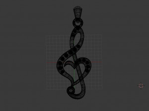Pendant nota heart 3D-Modell