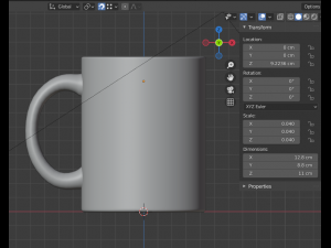 Model cup 3D Model