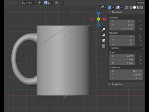 Model cup 3D Model