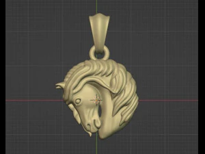 Pendant Horse V2 3D Print Model