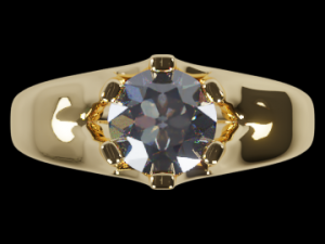 Ring One Stone RD750MM Modelo de impresión 3D