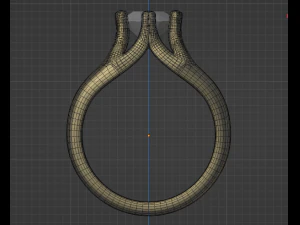 Ring One Stone RD750MM 3D Print Model