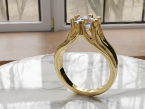 Ring One Stone RD750MM 3D Print Model