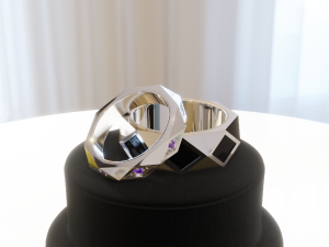 Ring Cortes Dama 01 3D 프린트 모델