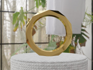 Ring Cortes Caballero 01 3D Print Model