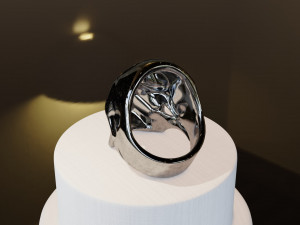 Ring Skull SZ900 3D Print Model