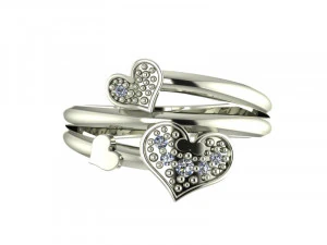 Ring Heart SZ 650 3D Print Model