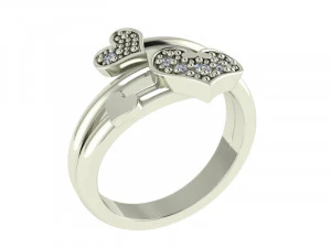 Ring Heart SZ 650 3D Print Model