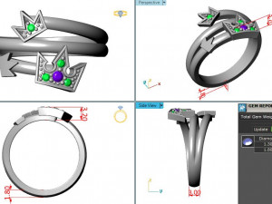 Ring Crown SZ 650 Modelo de impresión 3D
