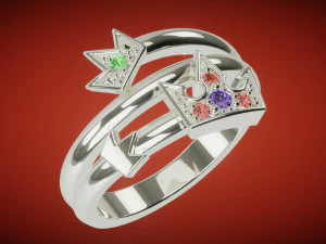 Ring Crown SZ 650 3D Print Model