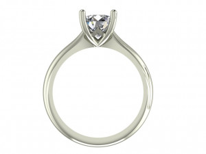 Ring Solitario 01 3D Print Model