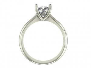 Ring Solitario 01 3D Print Model
