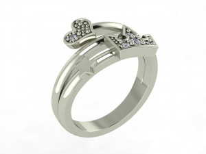 Ring Crown Mix SZ 650 3D 프린트 모델