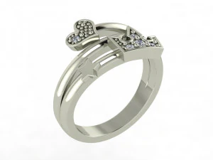 Ring Crown Mix SZ 650 3D Print Model