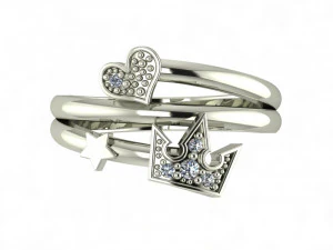 Ring Crown Mix SZ 650 3D Print Model
