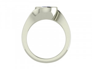 Ring Solitario Bezel Modelo de impresión 3D