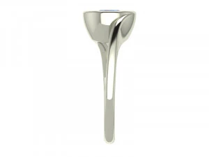 Ring Solitario Bezel 3D Print Model
