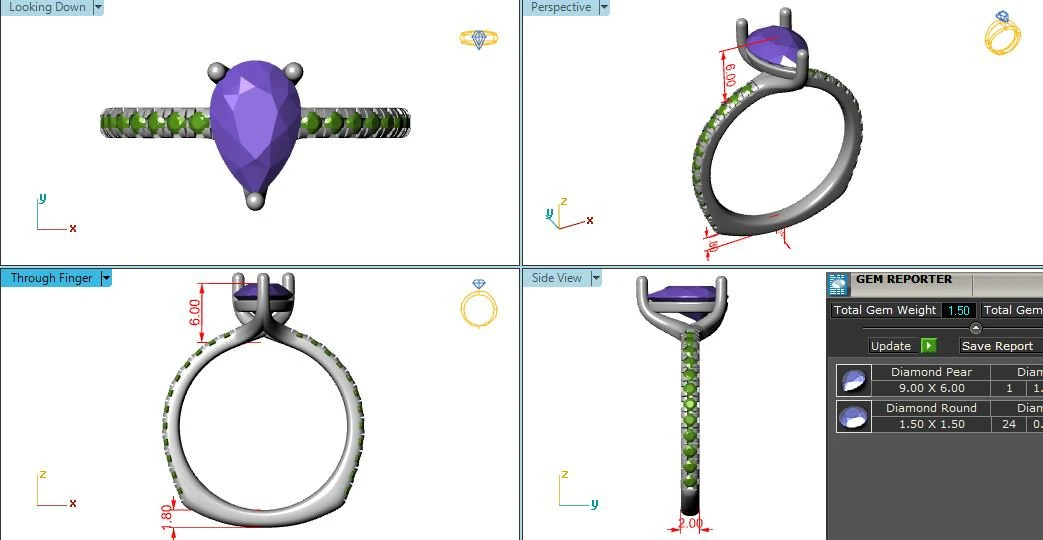 Ring Europa 01 3D Print Model .c4d .max .obj .3ds .fbx .stl .blend 