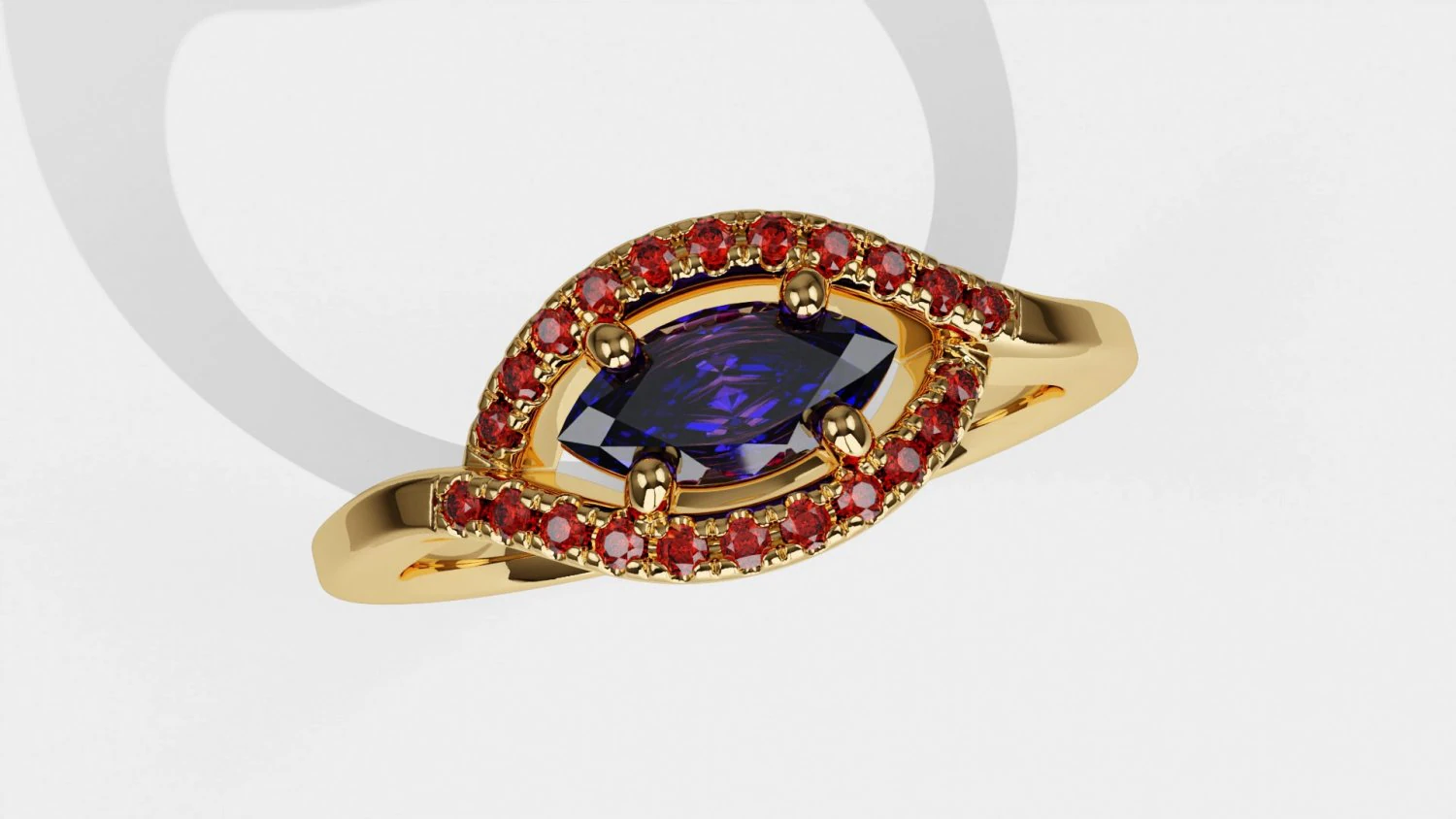 Ring Eye MQ 3D Print Model .c4d .max .obj .3ds .fbx .stl .blend 