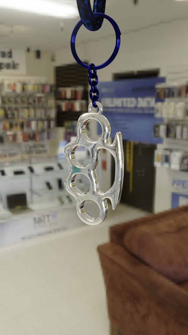 Knuckles Amulet 3D Print Model .c4d .max .obj .3ds .fbx .stl .blend 