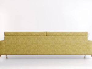 3 seats retro sofa 3D Model