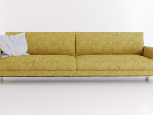 3 seats retro sofa 3D Model