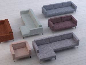 modern sofas denique Modelo 3D