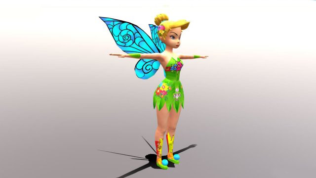 Tinker Bell Modelo 3D .c4d .max .obj .3ds .fbx .stl .blend 