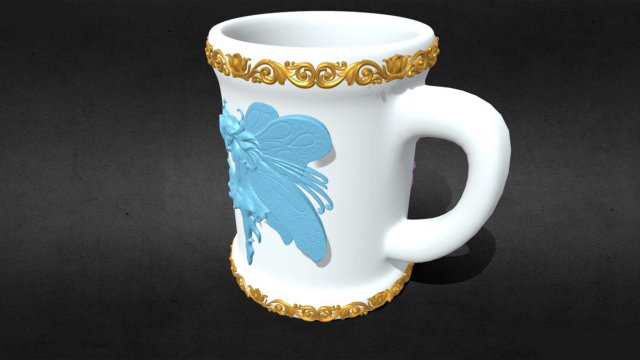 Mug Ddesign2 3D Модель .c4d .max .obj .3ds .fbx .stl .blend 