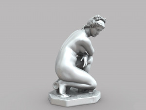 Greek woman statue 3D मॉडल