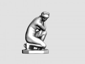 Greek woman statue 3D मॉडल