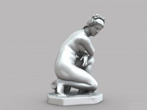 Greek woman statue 3D मॉडल