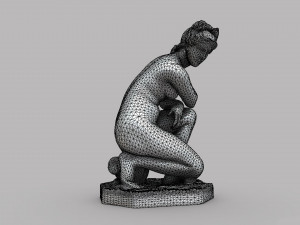 Greek woman statue 3D मॉडल