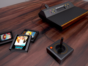 atari 2600 4-switch low-poly Model 3D