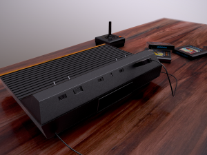 atari 2600 4-switch low-poly Model 3D