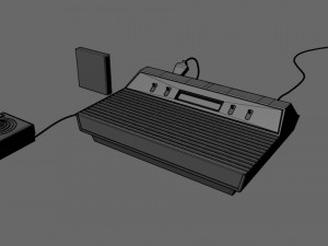 atari 2600 4-switch low-poly Model 3D