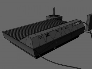 atari 2600 4-switch low-poly Model 3D