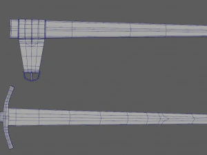 accolade sword of the knights templar 3D Model
