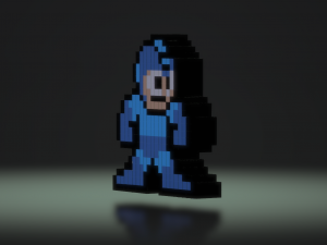 megaman pixelpals 3D 모델