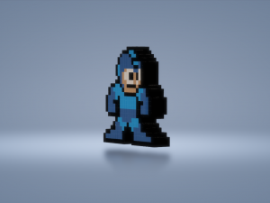 megaman pixelpals 3D 모델