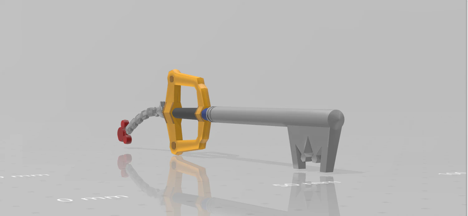 - key sword 1 2 3D Model .c4d .max .obj .3ds .fbx .stl .blend 