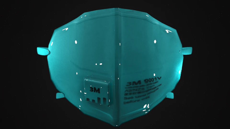 surgical mask - n95 medical face mask modelo 3d 2x1 3D Model .c4d .max .obj .3ds .fbx .stl .blend 