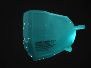 surgical mask - n95 medical face mask modelo 3d 2x1 3D Model