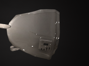 surgical mask - n95 medical face mask modelo 3d 2x1 3D Модель