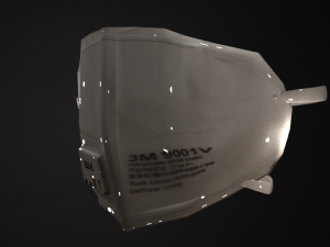 surgical mask - n95 medical face mask modelo 3d 2x1 3D Модель